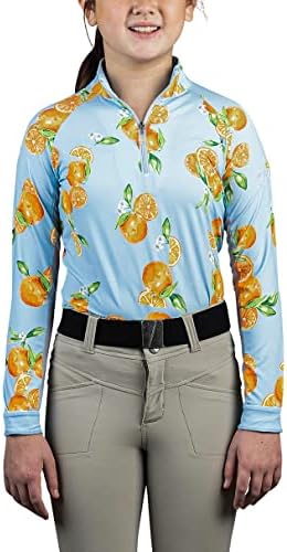 חולצות שמש של קסטל דנמרק חולצות שרוול ארוכות | Sun Protective UPF 30+ | 1/4 מחשוף מיקוד | צמרות בגדי